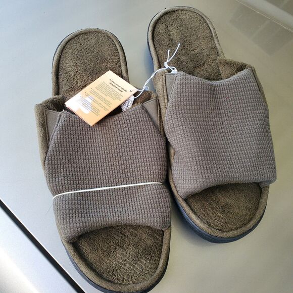 honalika Shoes - Honalika Olive Green Slippers Size XL